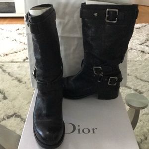 Dior- Biker Cannage Low Boot - Nior / size 37